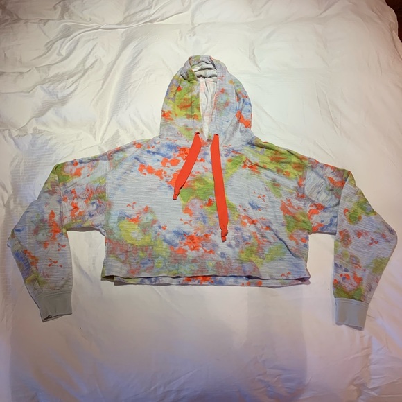 Free People Cropped Tie-dye Hoodie - Picture 1 of 4